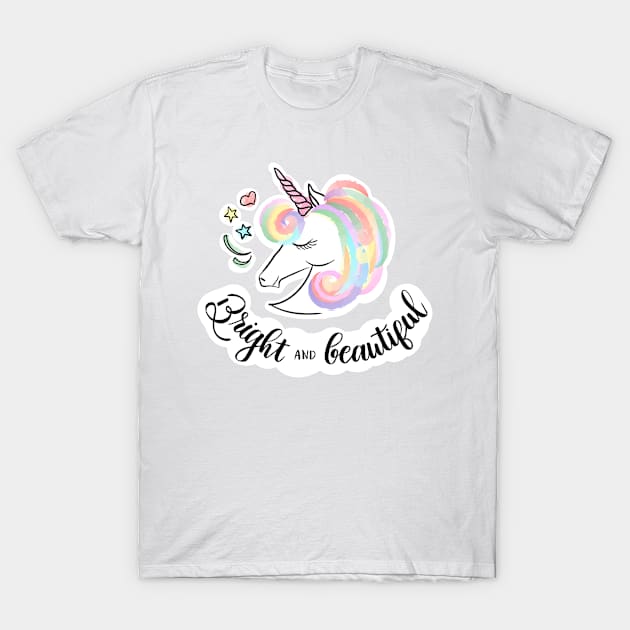 White unicorn T-Shirt by Guarda Chuva